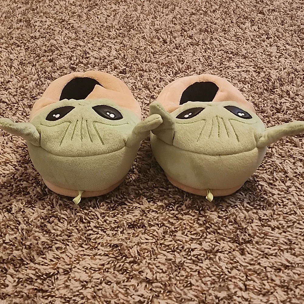 Star Wars, Disney Grogu Comfy Slippers, size 11/12 (Toddler)
